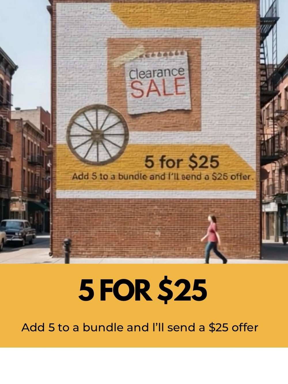 Clearance 5for $25
